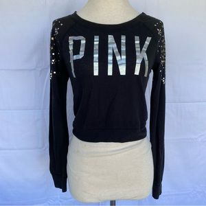 Victoria Secret Pink Long Sleeve Cropped Top XS